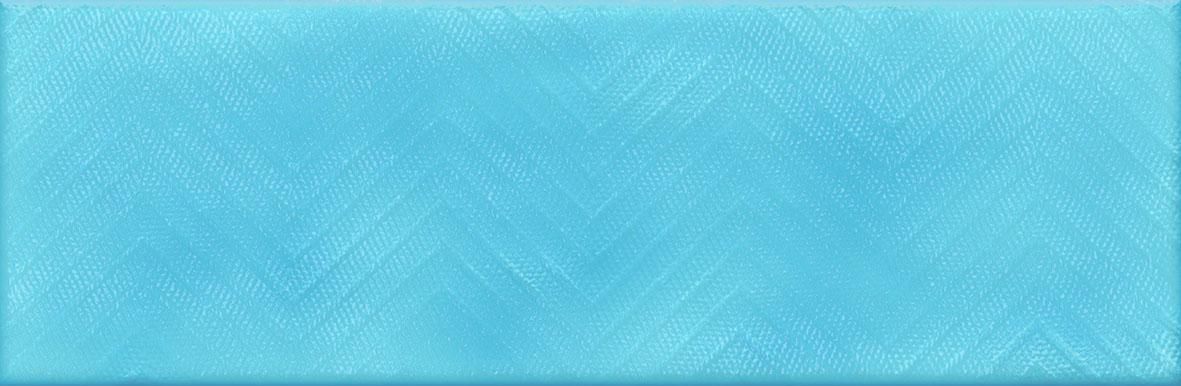 Faïence structurée Soho - décor mix bleu clair brillant - 10x30 cm