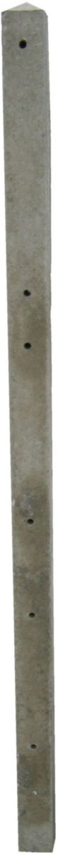 Poteau béton standard pour clôture grillagée 150 cm gris H. 200 cm 10x10 cm