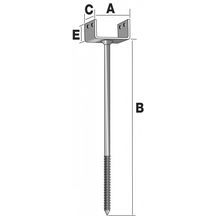 Support de faîtage RB - 40x300x1,6 mm