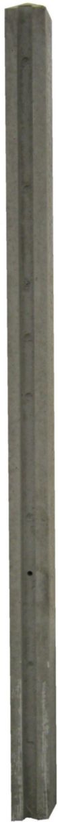 Poteau béton standard à feuillure totale pour clôture pleine gris H. 260 cm 12x12 cm