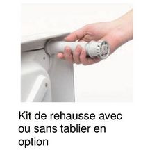 Kit de réhausse (13 pieds + tablier basic) pour receveur FLIGHT réf E6250600