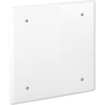 Couvercle avec vis - plastique blanc - 110x110 mm