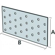 Plaque perforée NP20 60/160cm 2mm