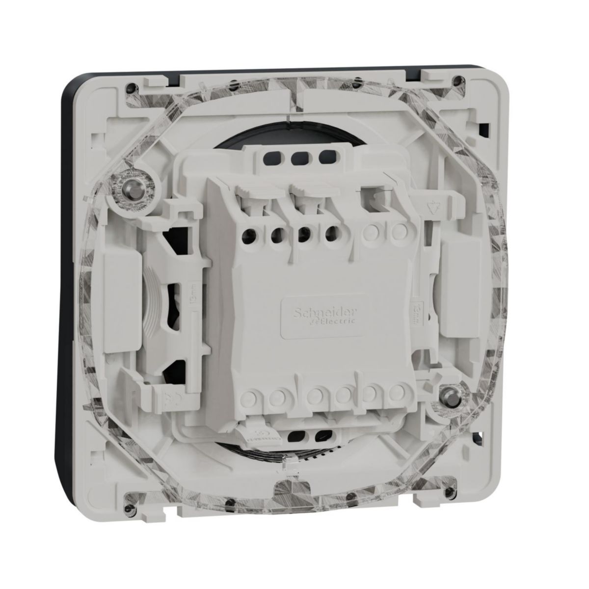 Va-et-vient lumineux LED Mureva Styl - composable - IP55 - IK08 - connexion auto - gris