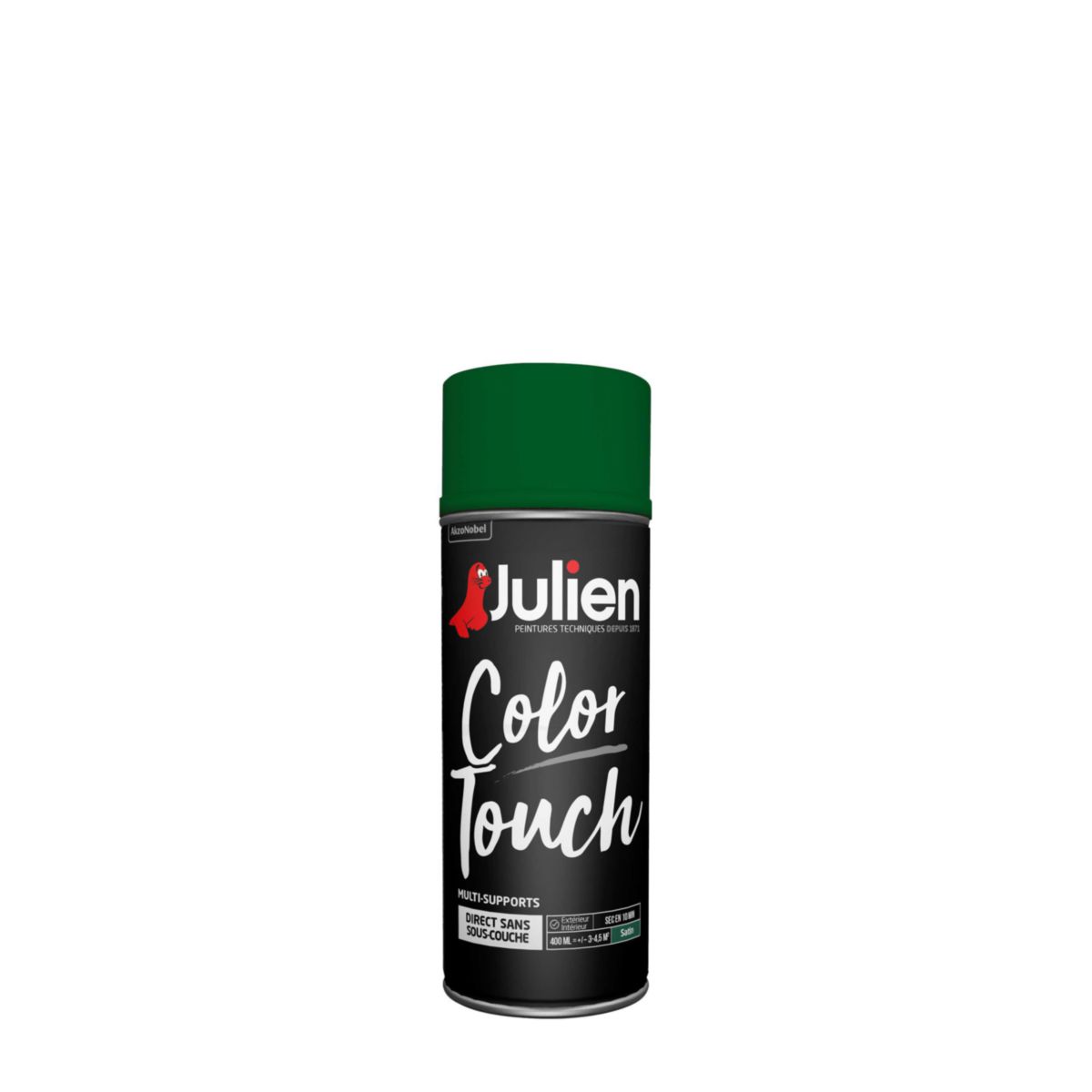 Peinture multi supports Color Touch - vert basque satin - aérosol 400 ml