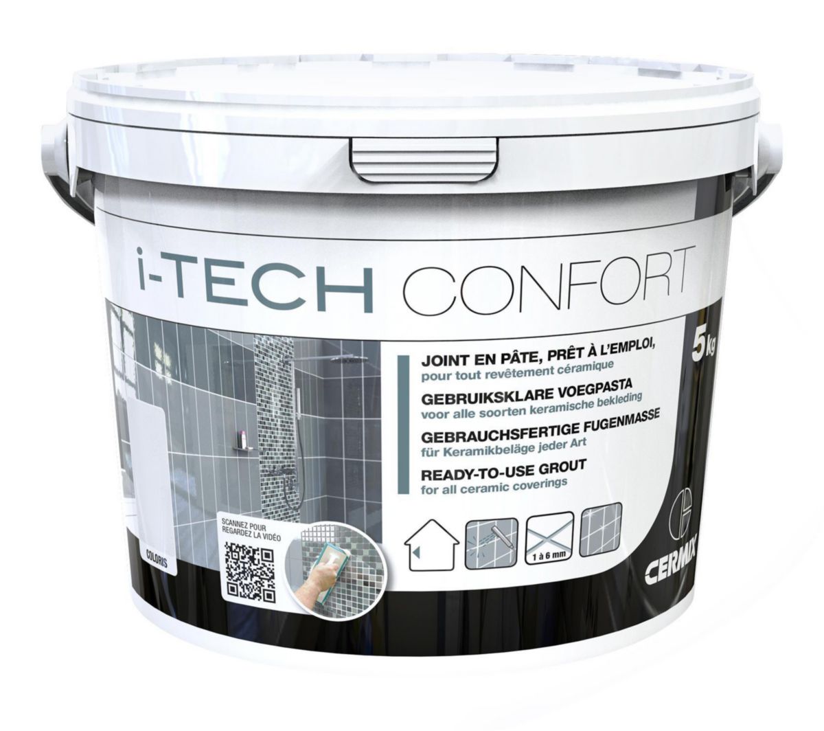 Joint I-Tech confort gris alu seau de 5 kg réf.0012421301