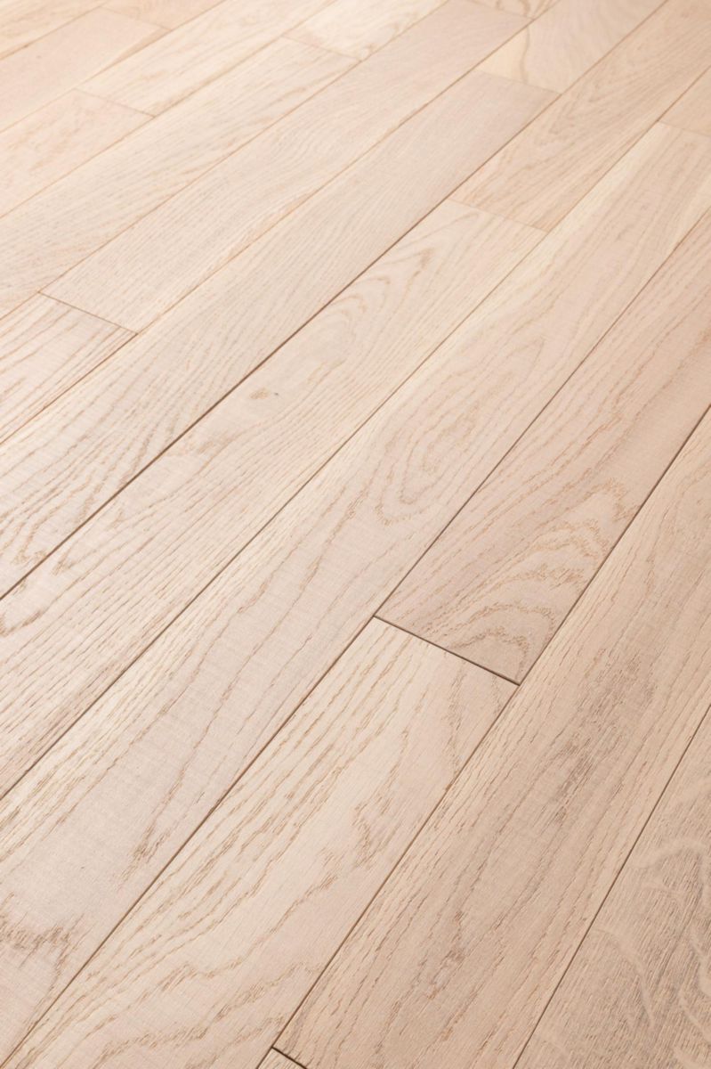 Parquet chêne massif Inspiration mixte écume 10 x 70 x 490 mm 20272