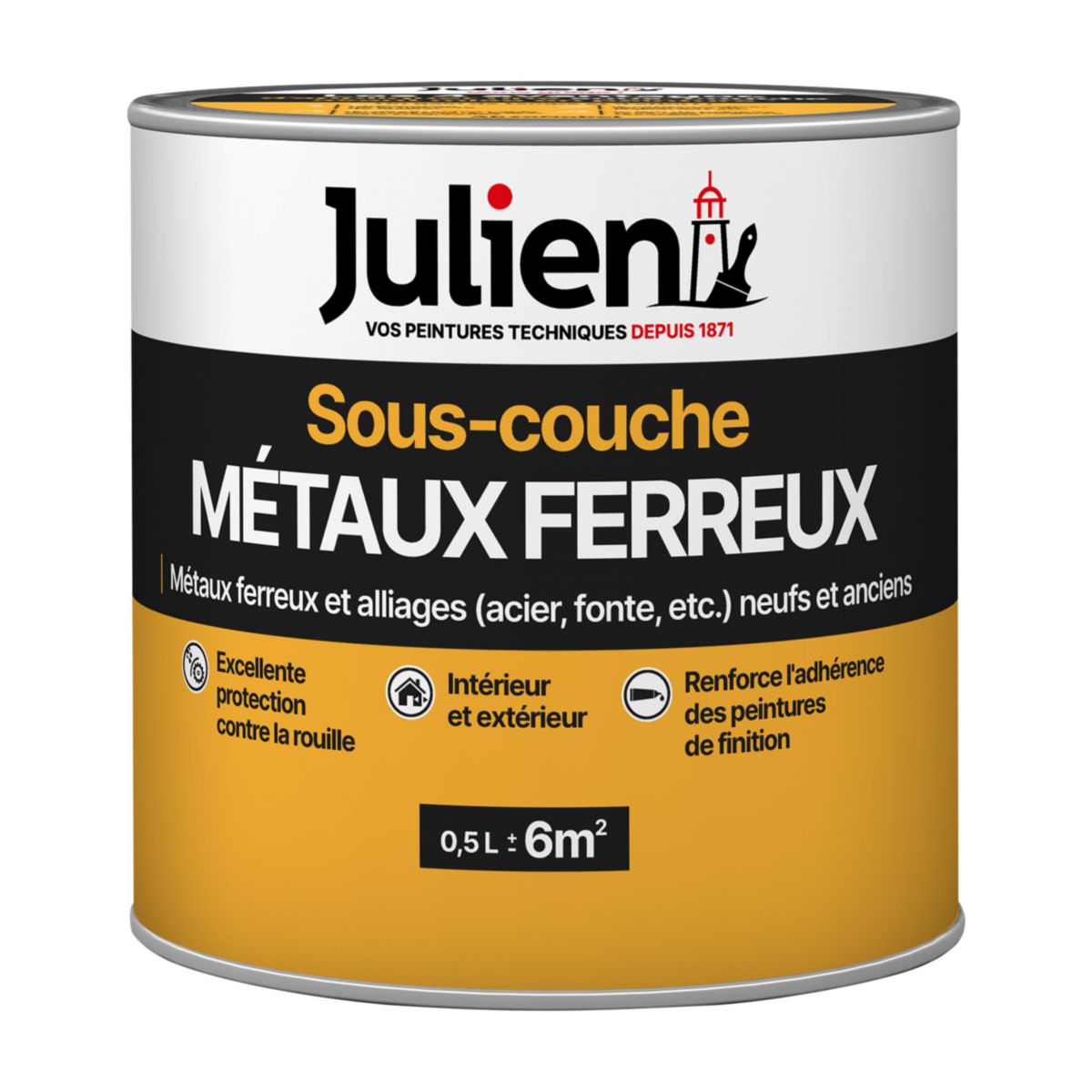 Sous-couche J5 pour métaux ferreux pot de 0,50 litre