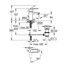 Mitigeur Lavabo Eurostyle Cosmopolitan Chromé 2337420E