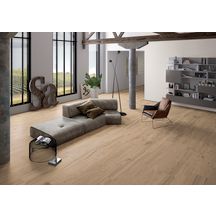 Carrelage intérieur imitation bois Woodtalk Modular - grès cérame Beige Digue rectifié mat - multiformats