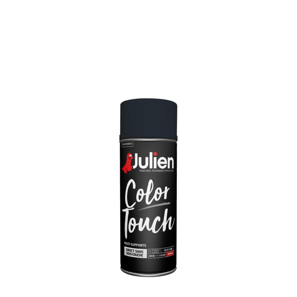 Peinture multi supports Color Touch - noir brillant - aérosol 400 ml