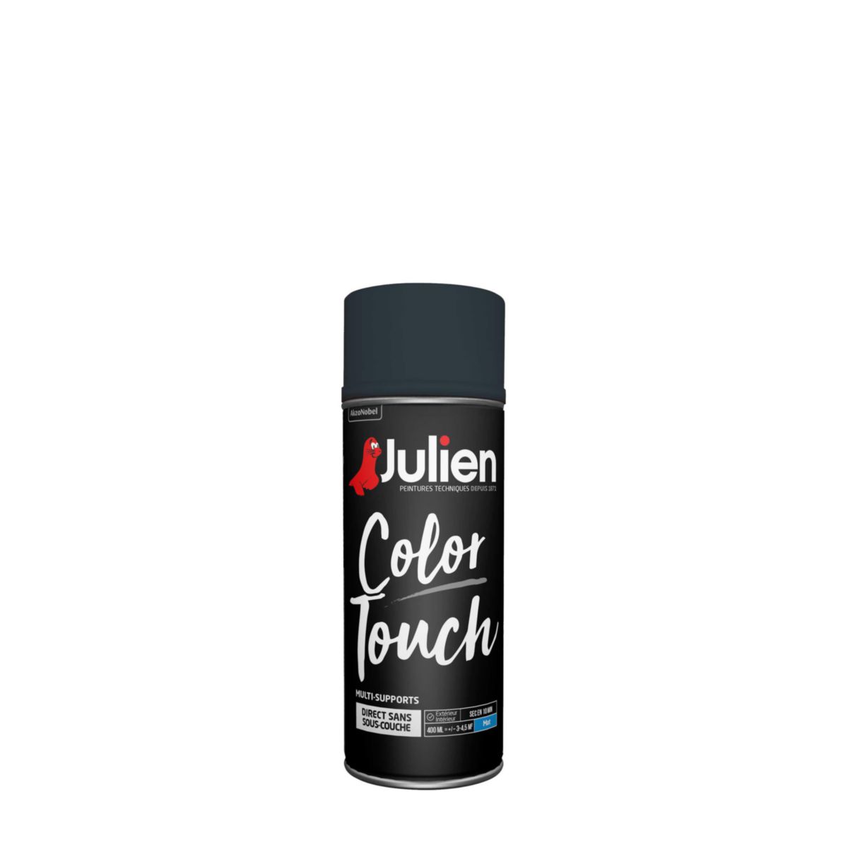 Peinture multi supports Color Touch - noir mat - aérosol 400 ml