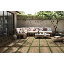 Grès cérame Ragno Woodtale XT20 nocciola rectifié épaisseur 2cm 40x120cm R51X