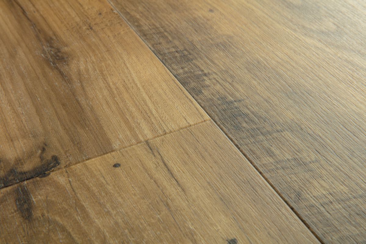 Sol intérieur vinyle LVT résistant à l'eau Blos - châtaignier vintage naturel - 1251x189 mm - ép. 5 mm