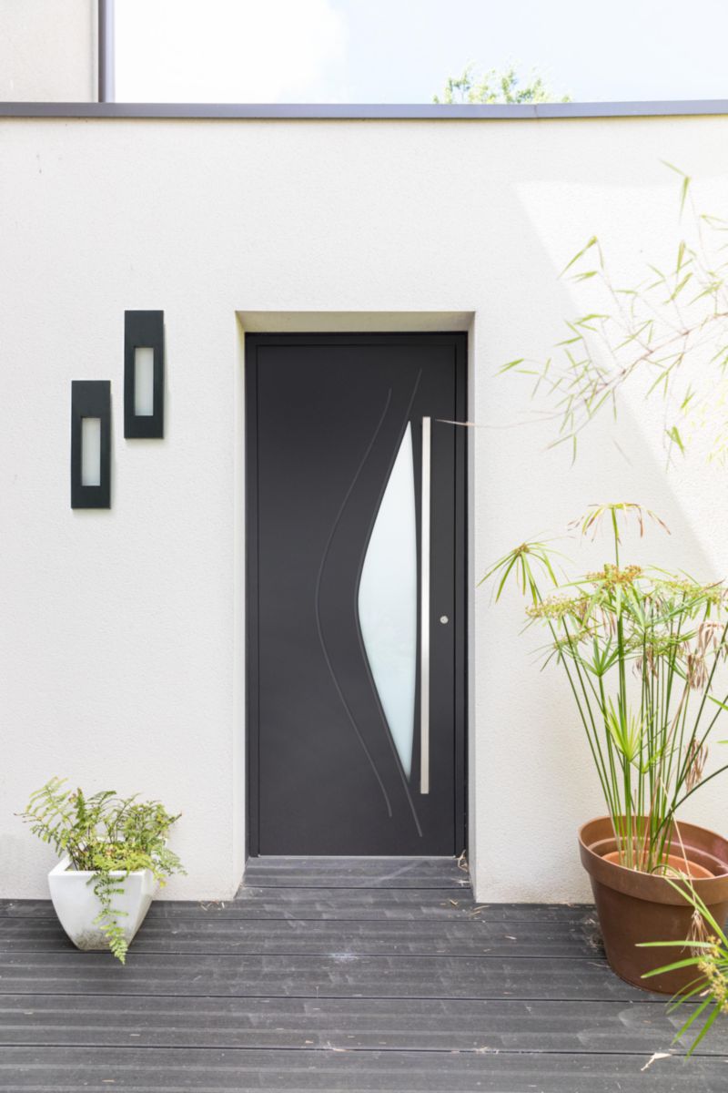 G1.Porte d'entrée Aluminium 85 Modèle Duna