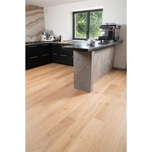 Parquet contrecollé 3 plis Hacienda XL 2 - chêne Elegance brossé pur verni mat - 14x198x2180 mm