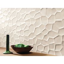 Faïence murale Terracruda - Arte 3D Luce structuré mat - 40x120 cm