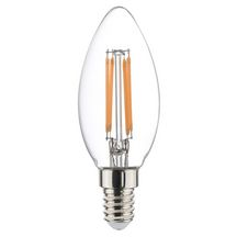 Lampe Led ToLEDo Retro Flamme GLS A60 - 4,5 W/470 lm - culot E14 - blanc chaud - paquet de 4 pcs