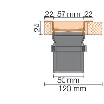 Kit de caniveau Kerdi-Line VS - inox V4A - L. 80 cm