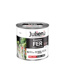 Peinture Fer Antirouille brillant pour l'extérieur - blanc - pot de 0,25 l