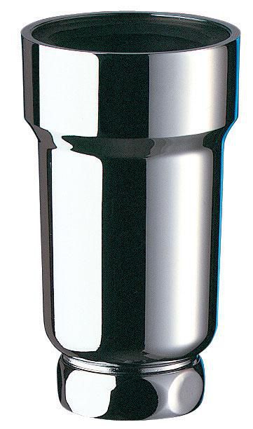 Siphon d'urinoir vertical diamètre 50 avec écrou diamètre 32 garde d'eau 50 mm ABS chromé avec joint à lèvres H 115 : réf. 771000