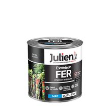 Peinture Fer Antirouille pour l'extérieur - noir mat 9005 - pot de 0,25 l