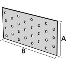 Plaque perforée NP20 60/160cm 2mm