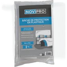 Bâche fine 4mx5m Novipro 10µ