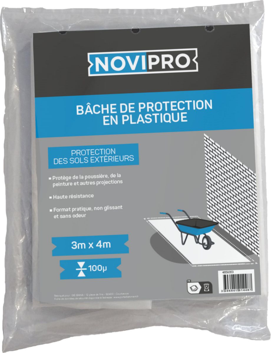 Bâche premium 3mx4m Novipro 100µ