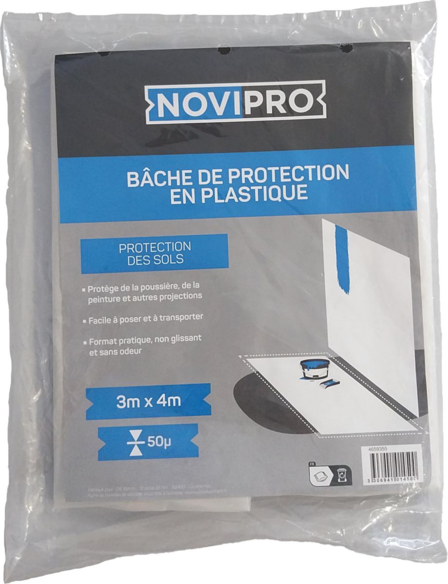 Bâche standard 3mx4m Novipro 50µ