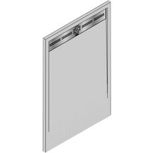 Receveur Alterna Daily'C 120 x 90 cm caniveau ardoise blanc