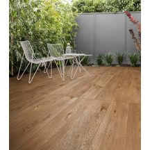 Carrelage de sol extérieur Inedito - grès cérame rectifié - ton nocciola - 40x120 cm - ép. 20 mm