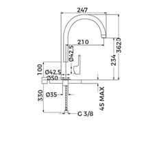 Mitigeur évier Alterna Design bec Rond