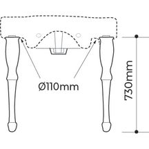 Piètement pour lavabo Alterna Antica Lot de 2