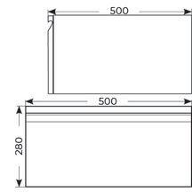 Meuble sous plan Alterna Zao 50 cm blanc