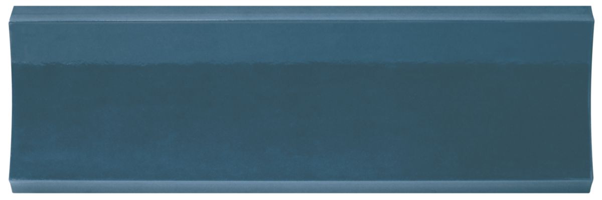 Faïence murale Bow - ton azure - 15x45 cm - ép. 15 mm