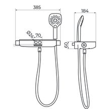 Mitigeur thermostatique bain douche Alterna Domino Clic