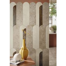 Mosaïque Modulo suite Bold - grès cérame rectifié - beige - trame 29x50 cm