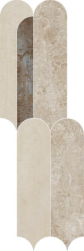 Mosaïque Modulo suite Bold - grès cérame rectifié - beige - trame 29x50 cm