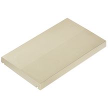 Chaperon de mur béton - plat - beige - H. 0,5 m