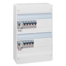 Tableau électrique pour logement T3 - 2 interrupteurs différentiels (40A - Type A /63A - Type AC) + 9 disjoncteurs