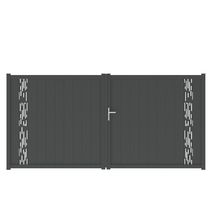 Portillon battant Plaisia noir 2100FS - L. 100 x H. 170 cm