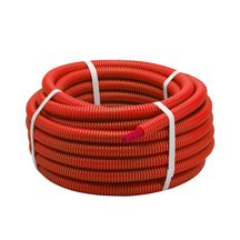 Tube PER prégainé rouge diamètre 10x12 couronne de 15m réf. R181215