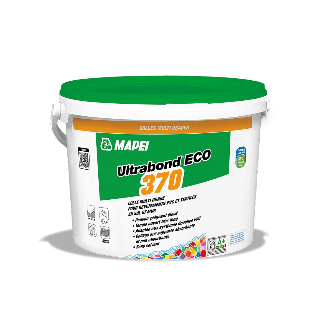 Colle sans solvant pour collage revêtement PVC et textiles en sol et mur Ultrabond Eco 370 de 20kg 1943320