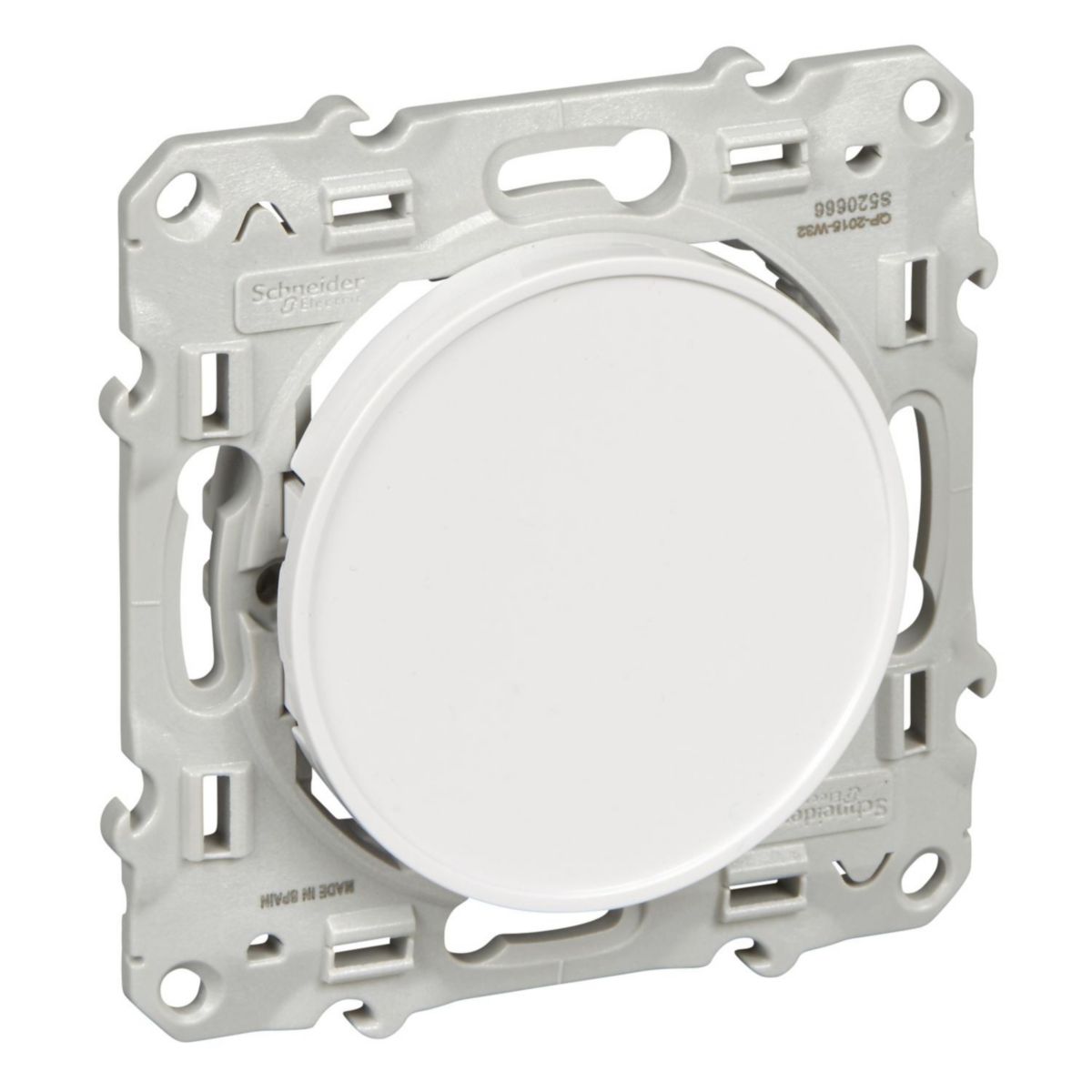 Obturateur Odace - sans plaque - blanc brillant