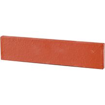 Plaquette de parement terre cuite PL01 - ton sablé rouge - 22x5x1,4 cm - boîte de 72 pcs