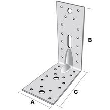 Equerre mixte renforcée Simpson 150x150x65 mm ép. 2,5 mm