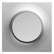 Plaque de finition simple Odace - aluminium