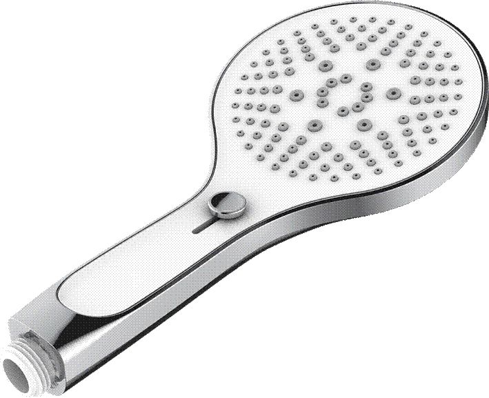 Ensemble de douche Alterna PLENITUDE 2 douchette à main ø 120 mm 3 jets avec barre de douche inox et flexible de douche chromé