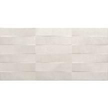 Carrelage mural intérieur faïence Lisa - décor brick blanc mat - 30x60 cm